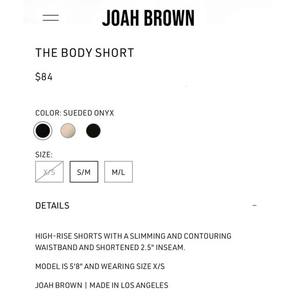 Joah Brown Body Short - Picture 6 of 13